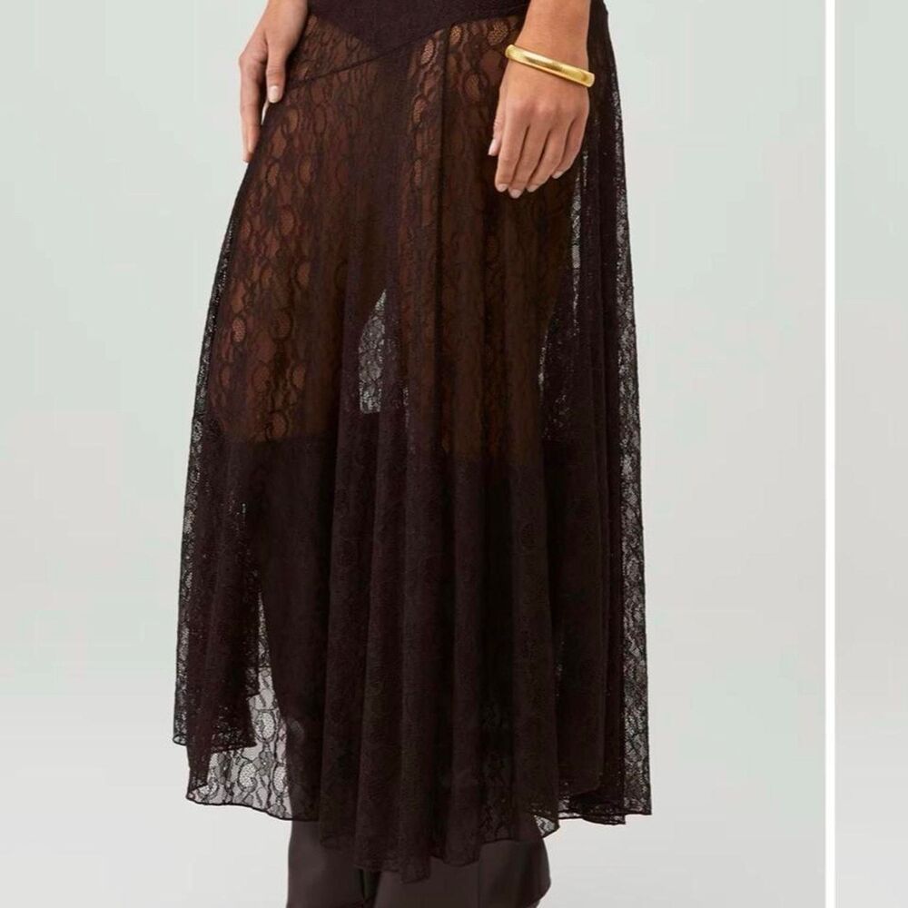 Ronny kobo sheer lace maxi skirt - Picture 3 of 4